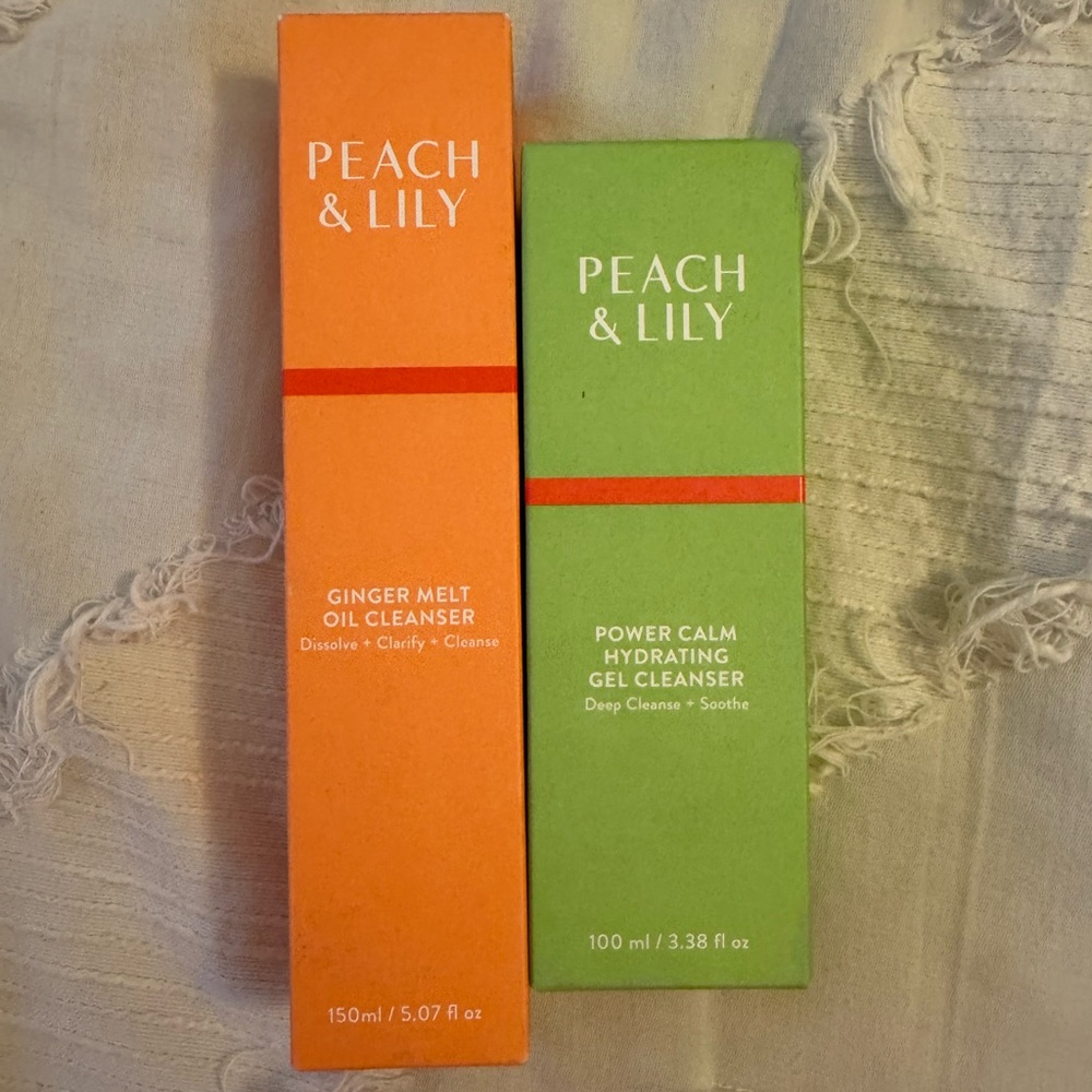 Ginger Melt Oil Cleanser and Power Calm Hydrating Gel Cleanser Set